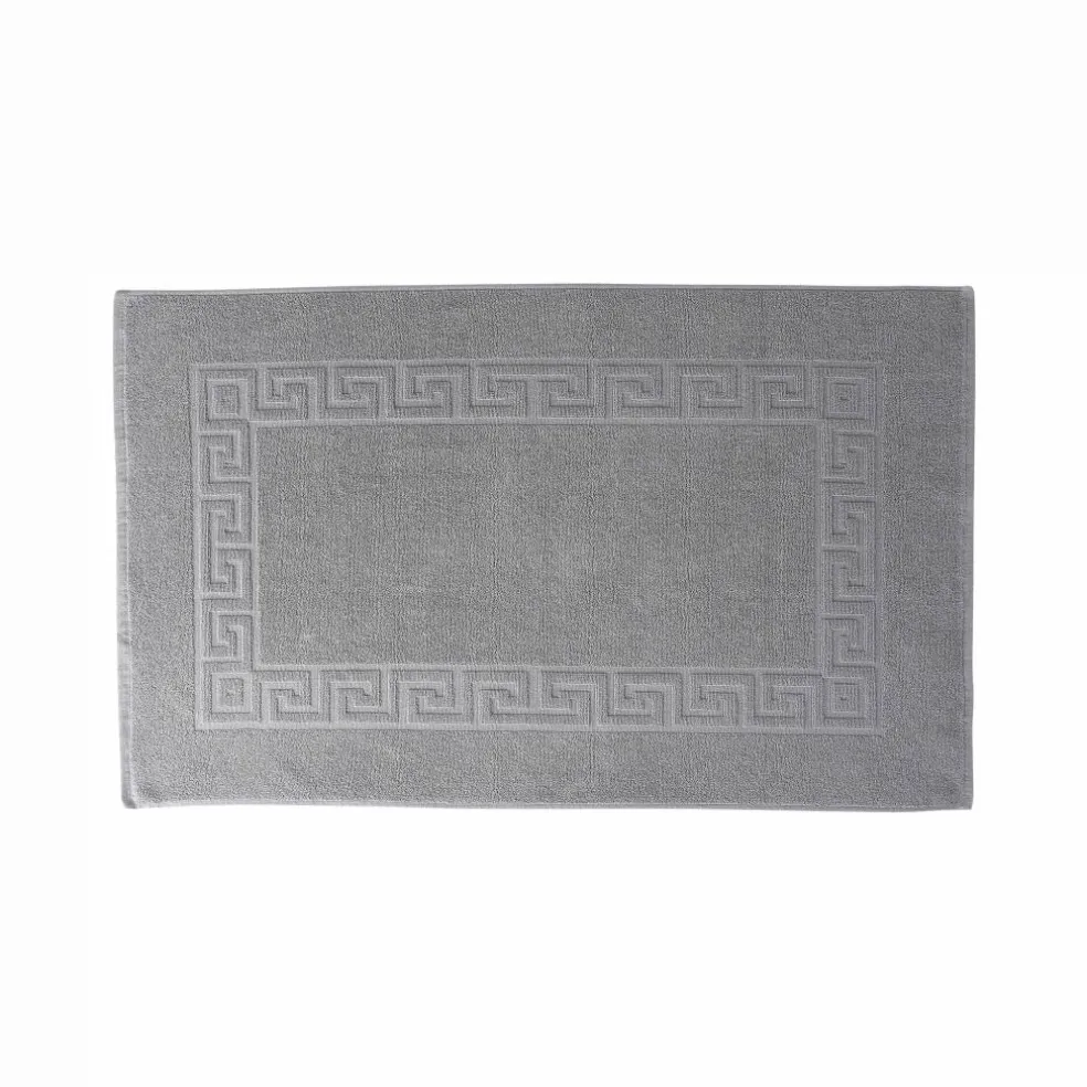 Tapis de bain éponge liteau motif frise grecque
