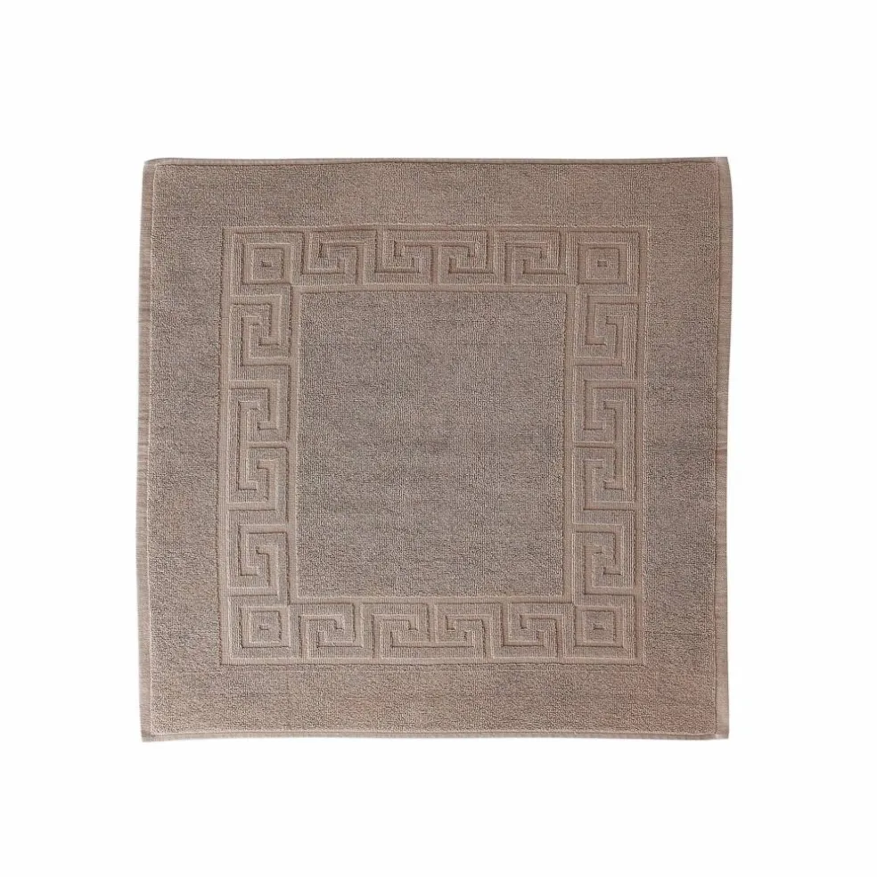 Tapis de bain éponge liteau motif frise grecque