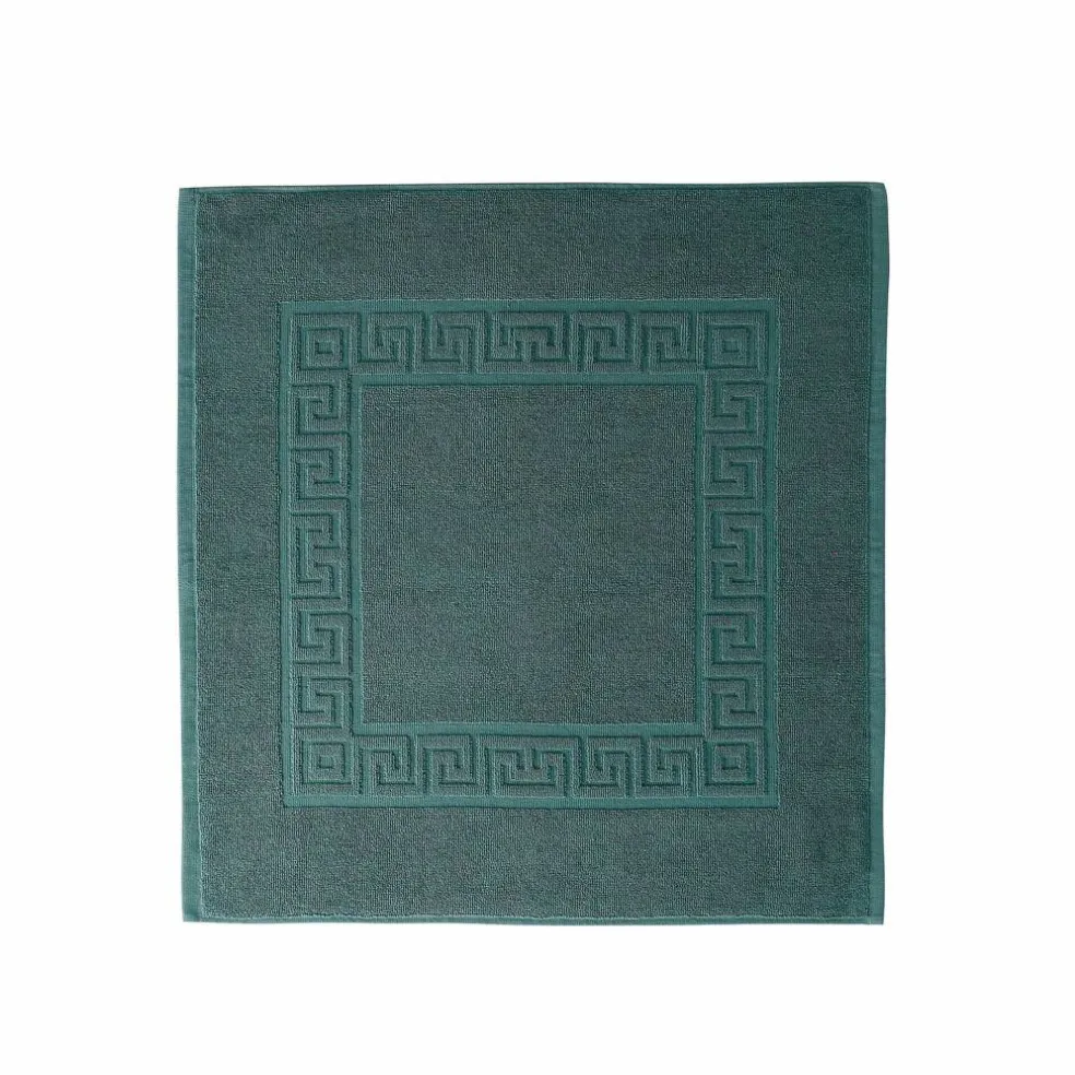 Tapis de bain éponge liteau motif frise grecque