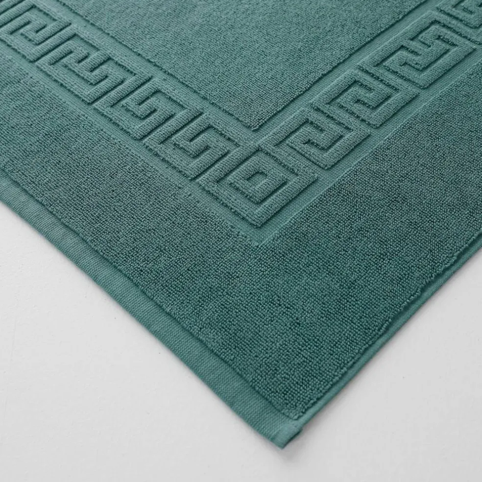Tapis de bain éponge liteau motif frise grecque