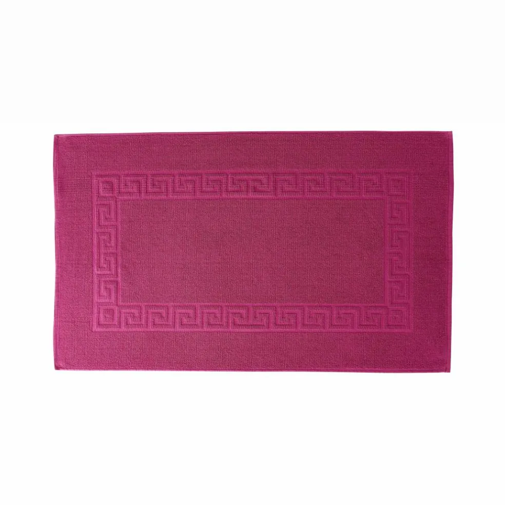 Tapis de bain éponge liteau motif frise grecque
