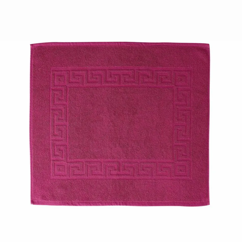 Tapis de bain éponge liteau motif frise grecque