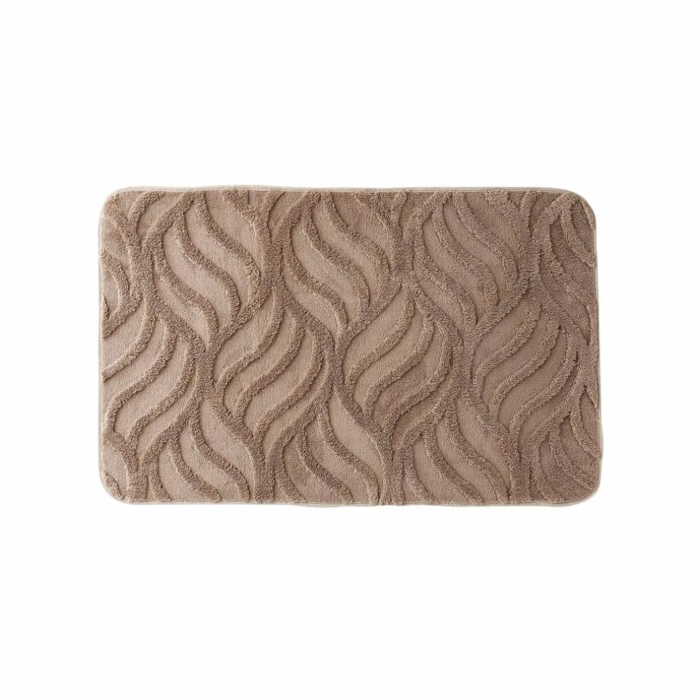 Tapis de bain reliéfé effet "flamme"