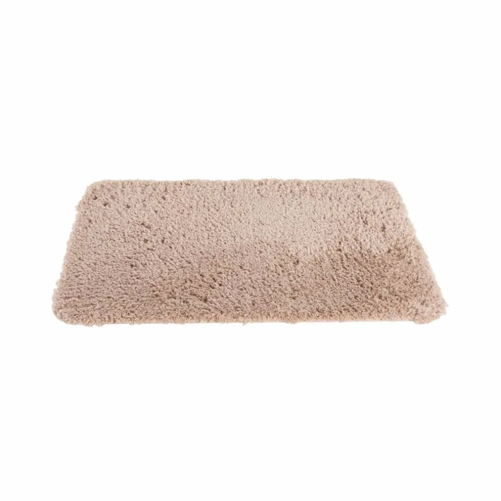 Tapis de bain uni moelleux microfibre