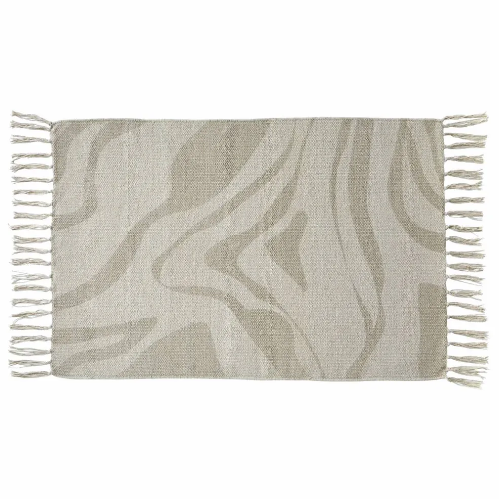 Tapis imprimé Evald pur coton