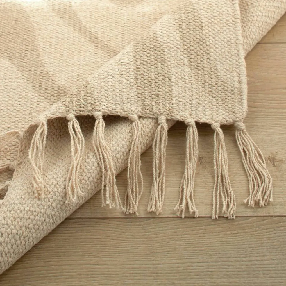 Tapis imprimé Evald pur coton
