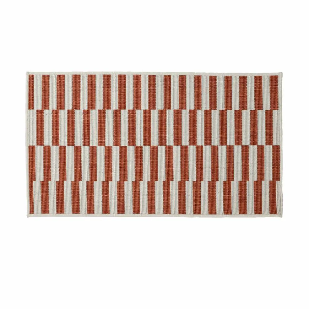 Tapis rectangulaire à rayures