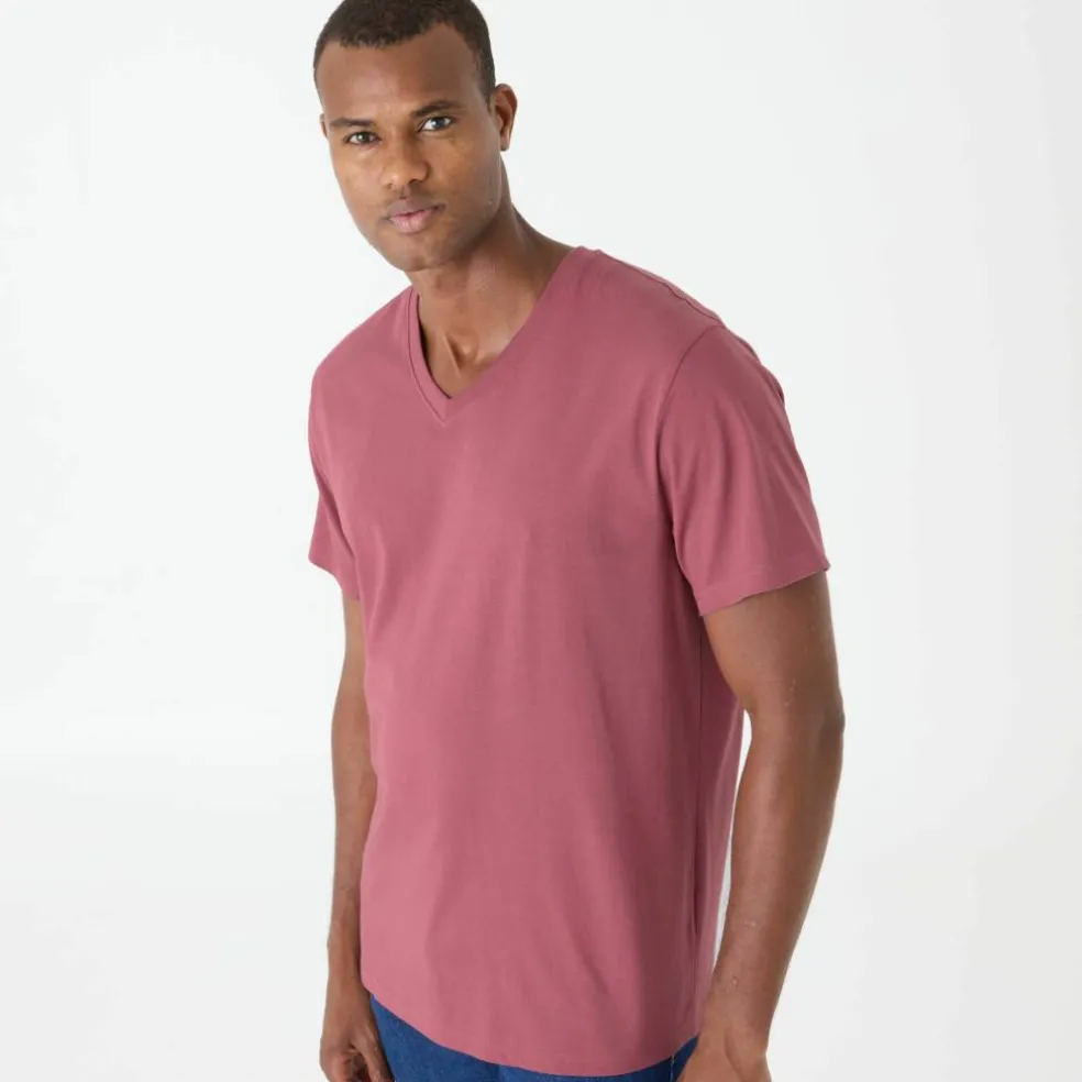 Tee-shirt col V manches courtes - lot de 3