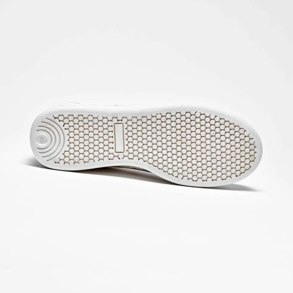Tennis zippées en cuir perforé
