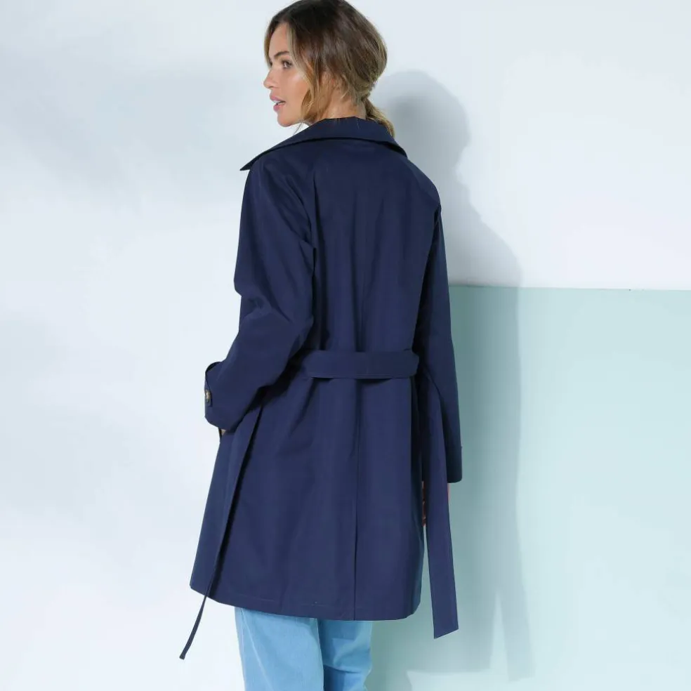 Trench déperlant ceinture amovible