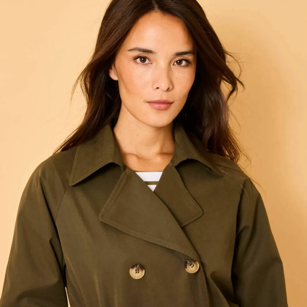 Trench déperlant ceinture amovible