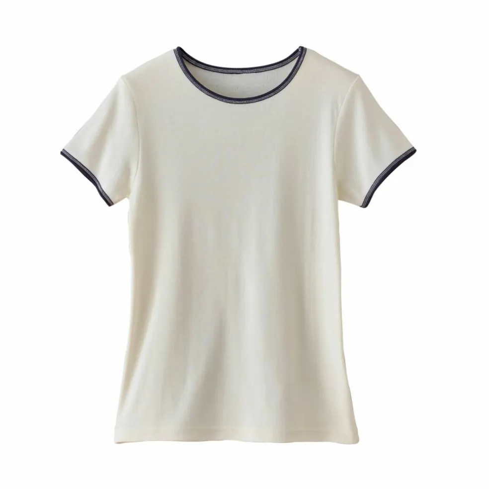 T-shirt bicolore manches courtes