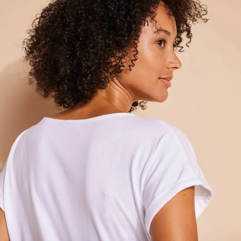T-shirt boite imprimé "arty", maille jersey