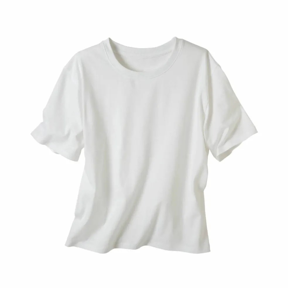T-shirt boîte manches coudes