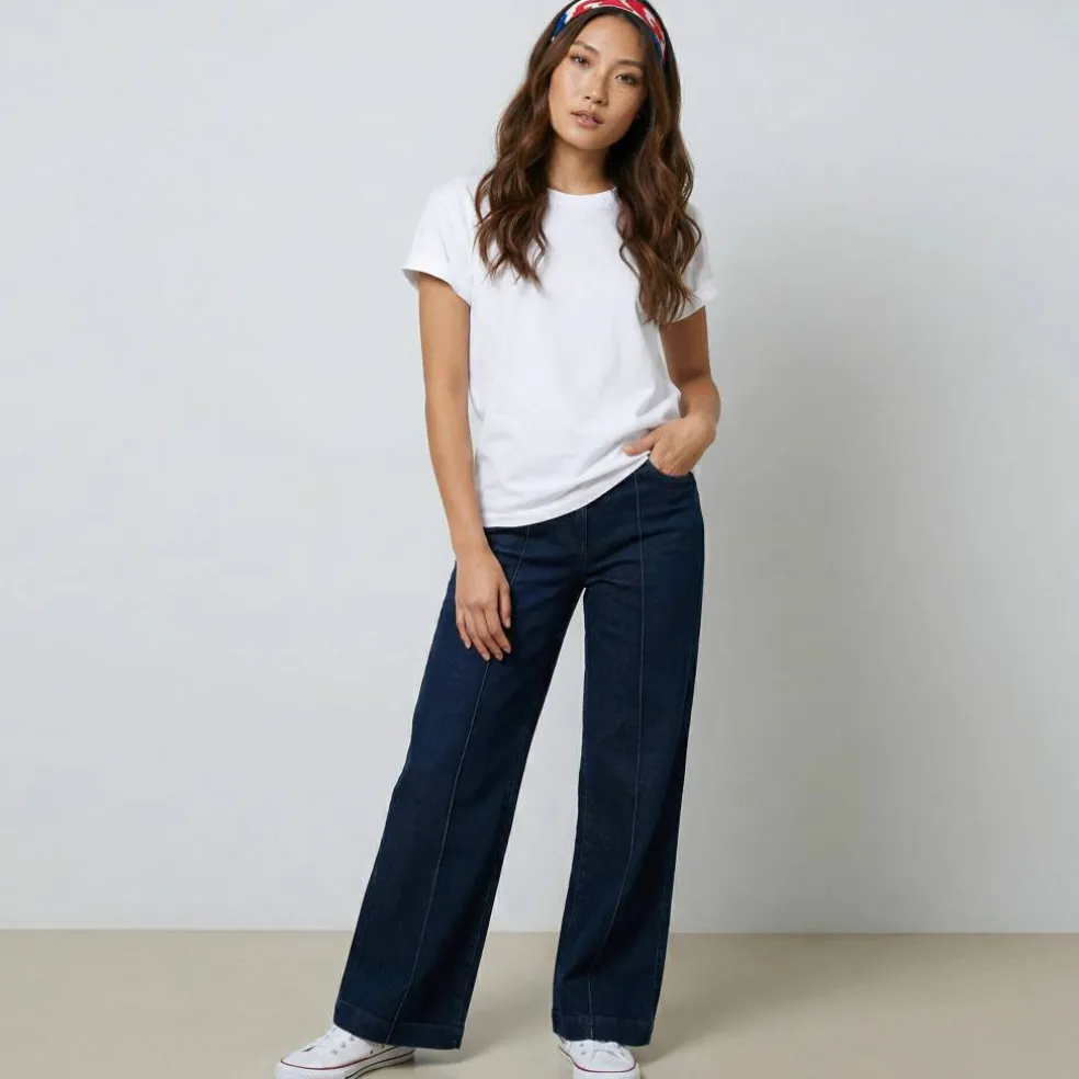 T-shirt boîte manches coudes