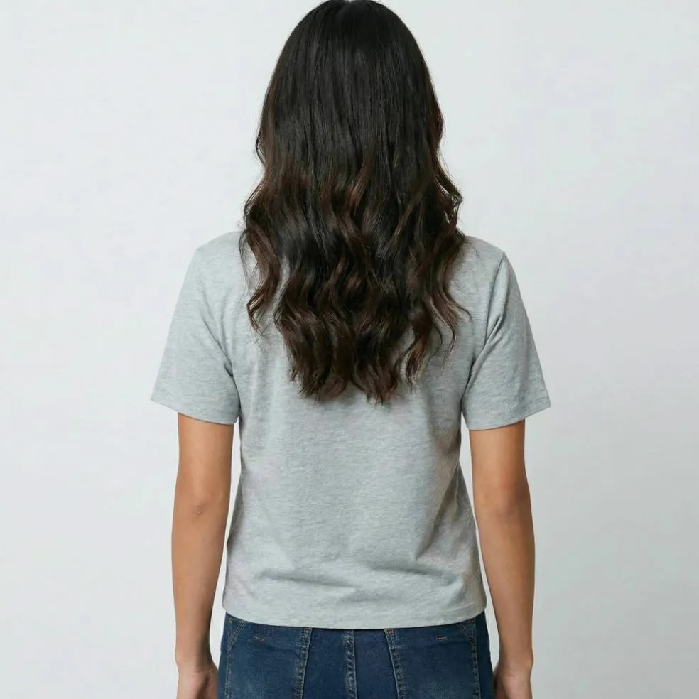 T-shirt boîte manches coudes