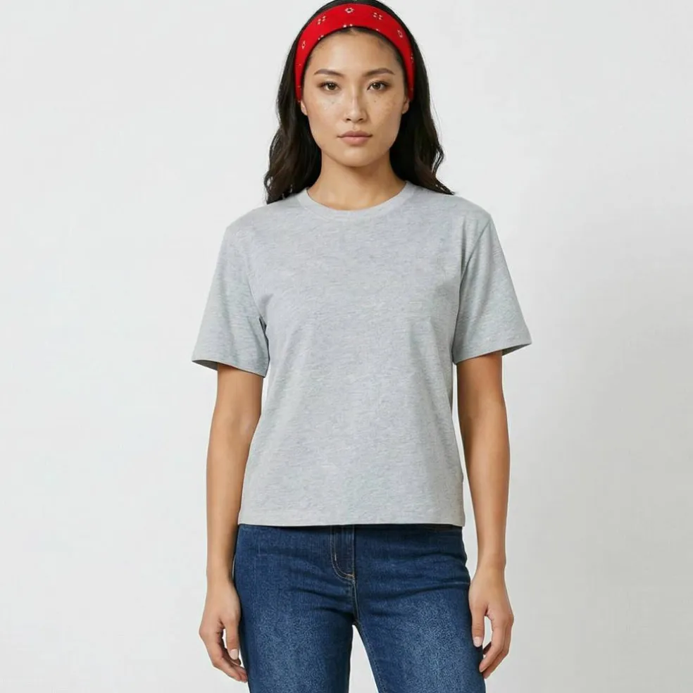 T-shirt boîte manches coudes