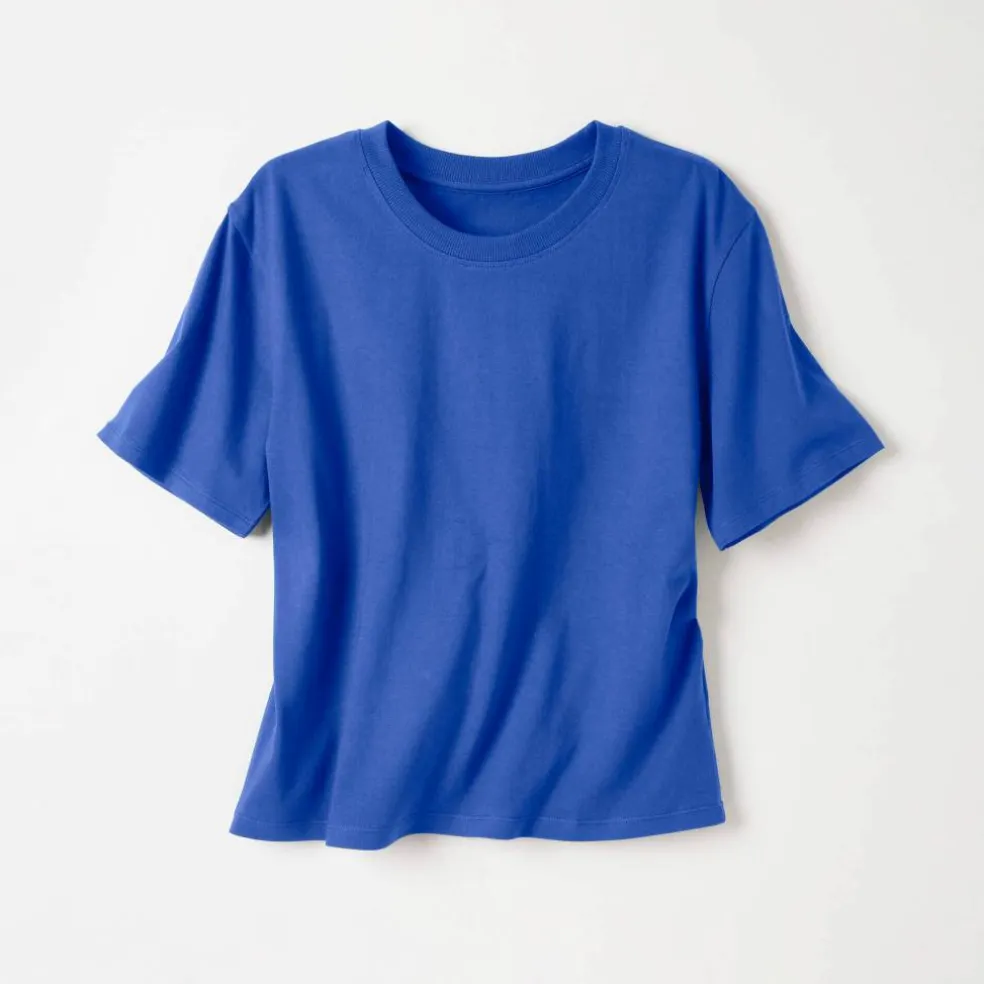 T-shirt boîte manches coudes