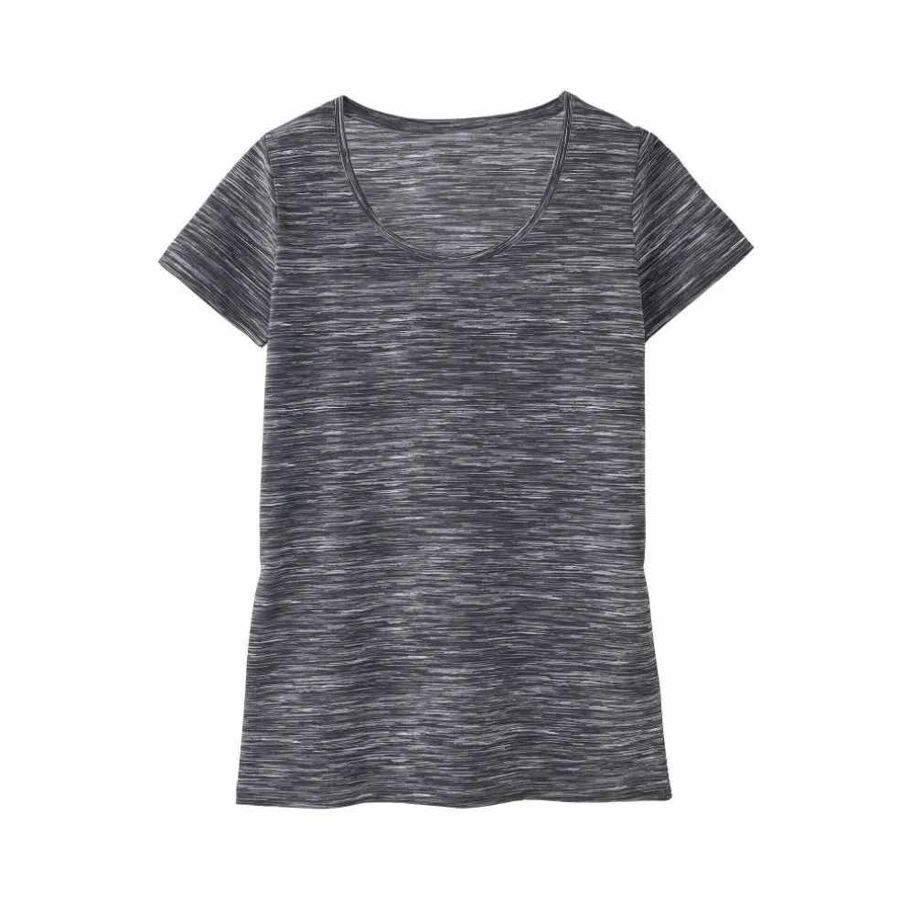 T-shirt chiné manches courtes en coton biologique(**)