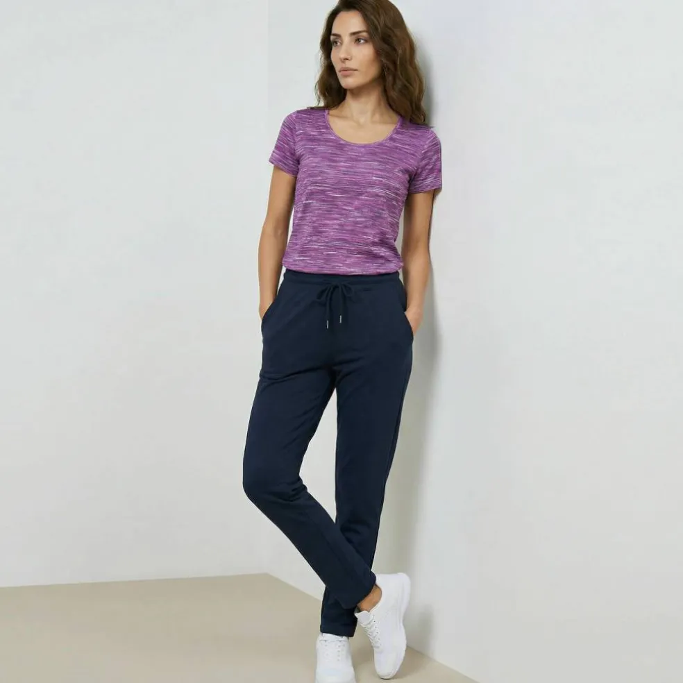 T-shirt chiné manches courtes en coton biologique(**)