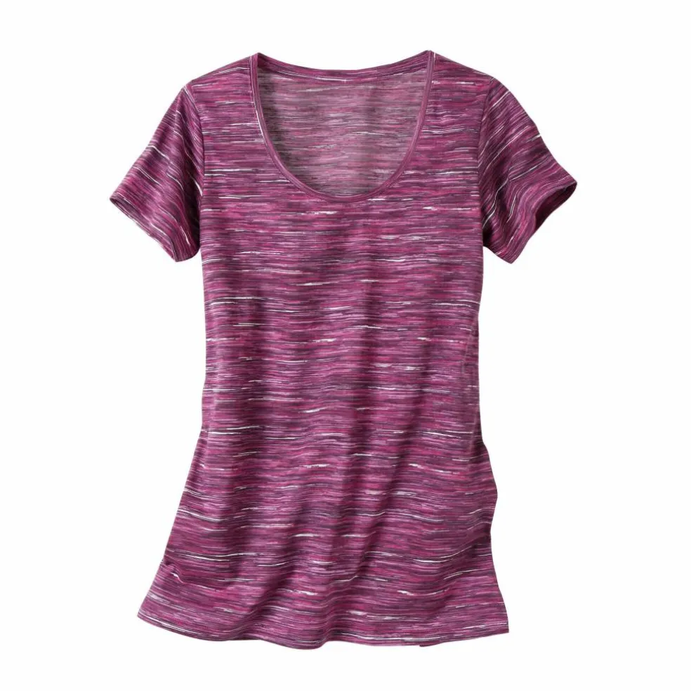 T-shirt chiné manches courtes en coton biologique(**)