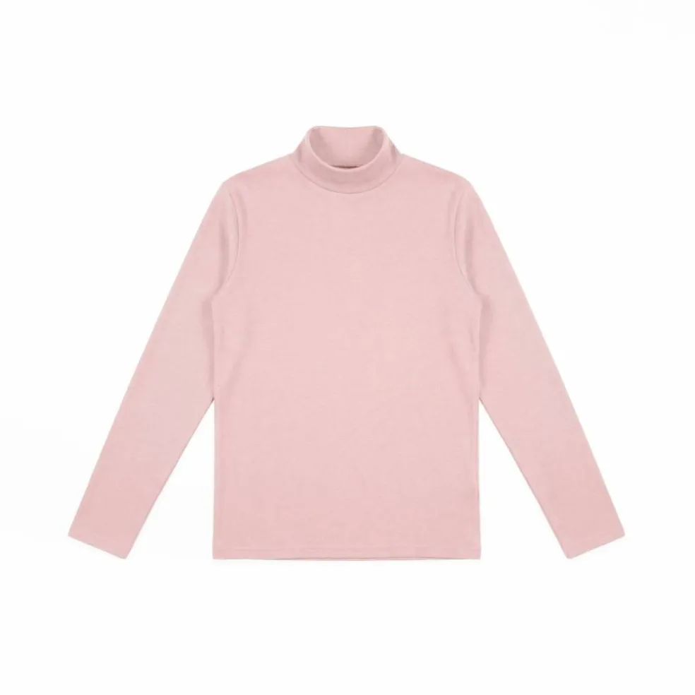 T-shirt col montant manches longues