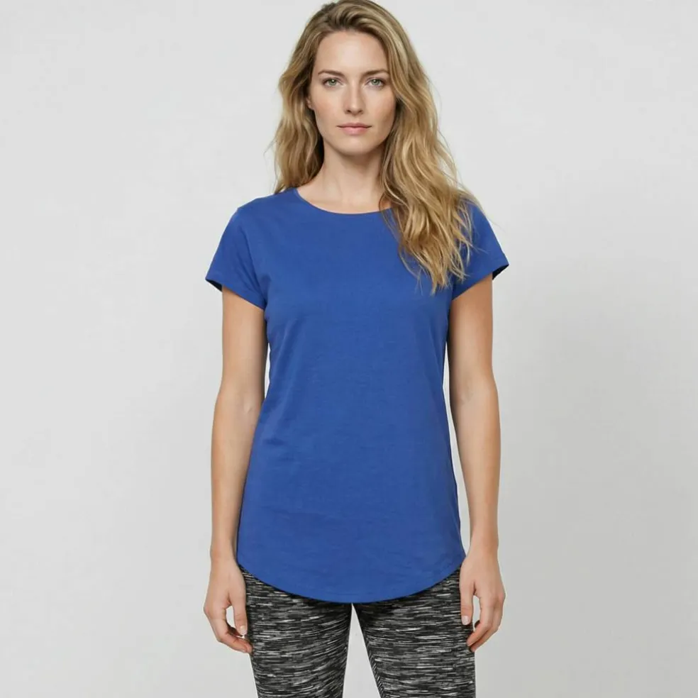 T-shirt col rond, manches courtes