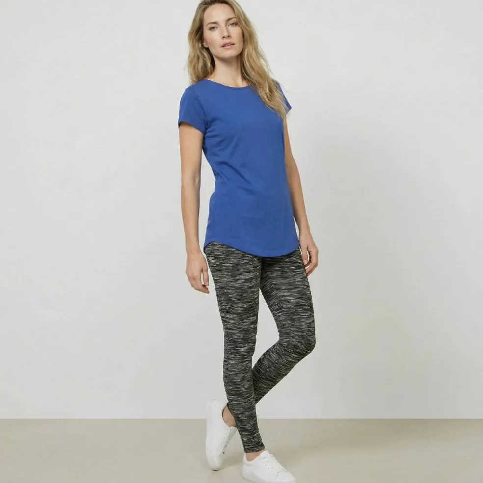 T-shirt col rond, manches courtes