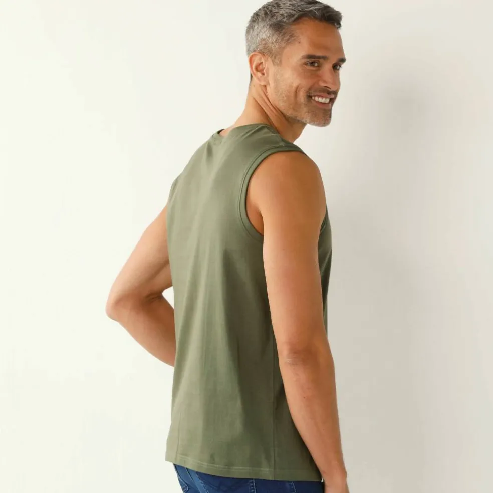 T-shirt col rond sans manches - lot de 3