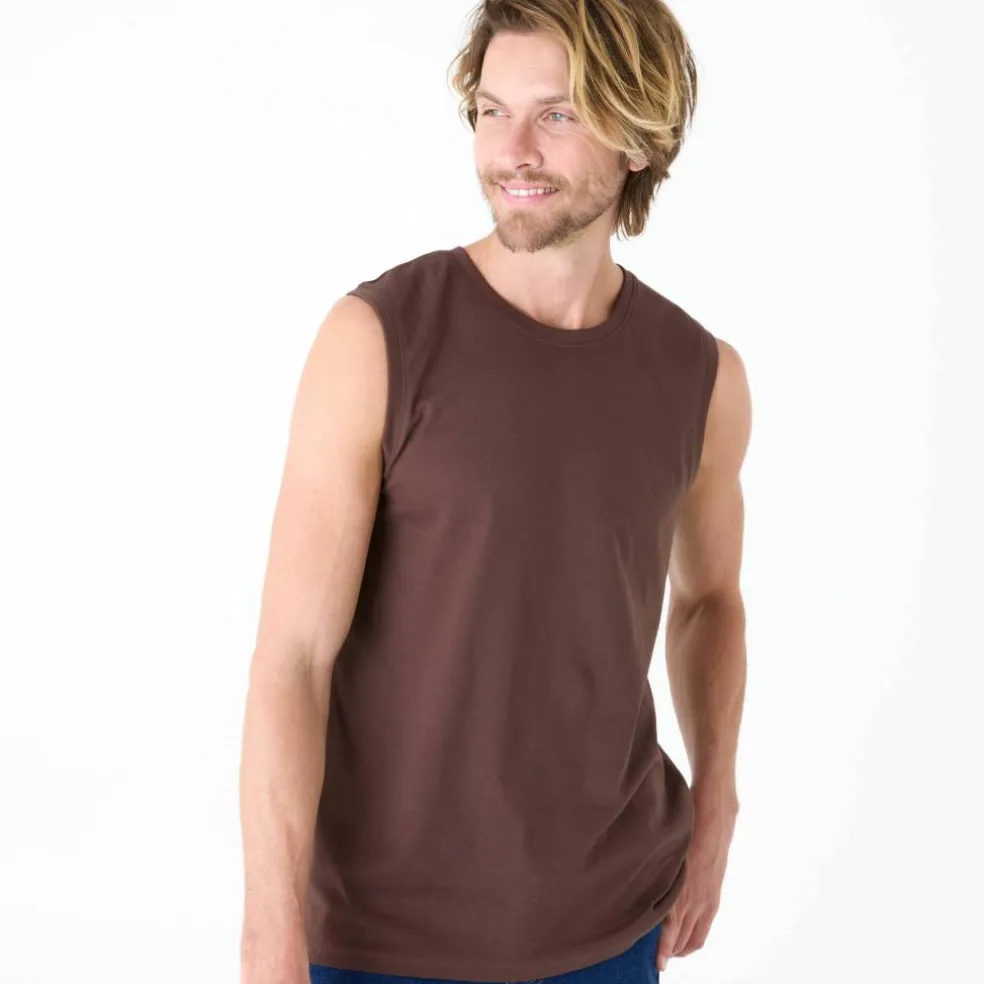 T-shirt col rond sans manches - lot de 3