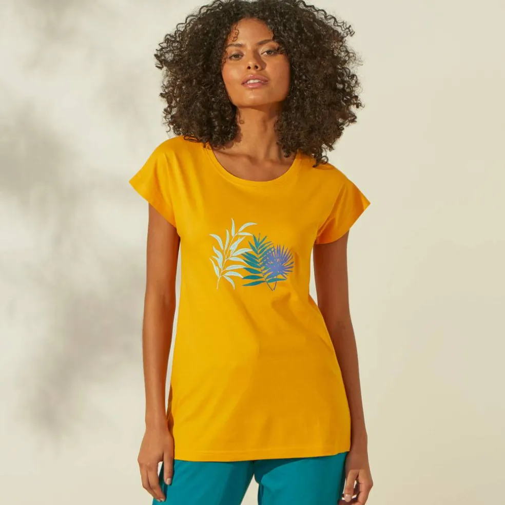 T-shirt de pyjama imprimé tropical