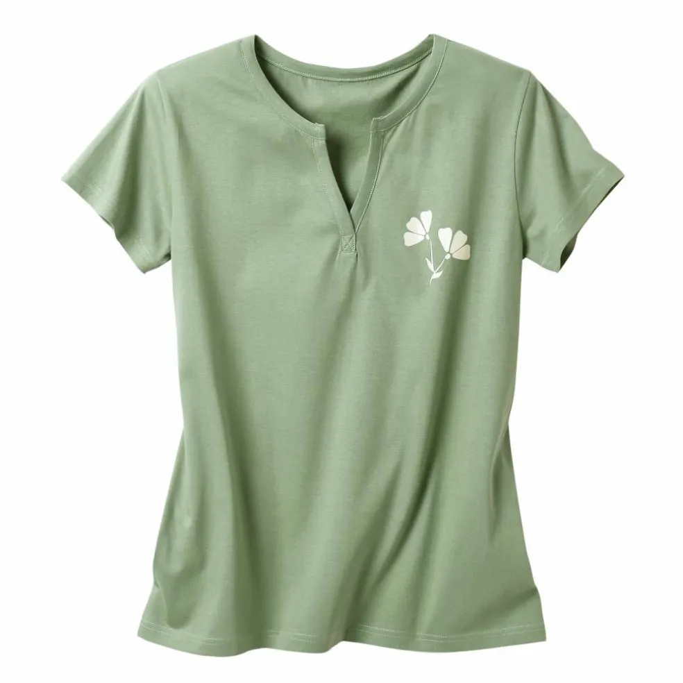 T-shirt de pyjama manches courtes imprimé "fleurs"