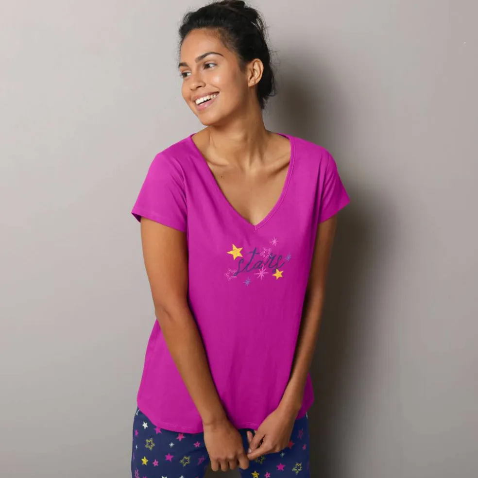 T-shirt de pyjama manches courtes imprimé Estrella