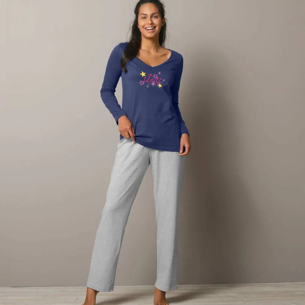 T-shirt de pyjama manches longues imprimé Estrella