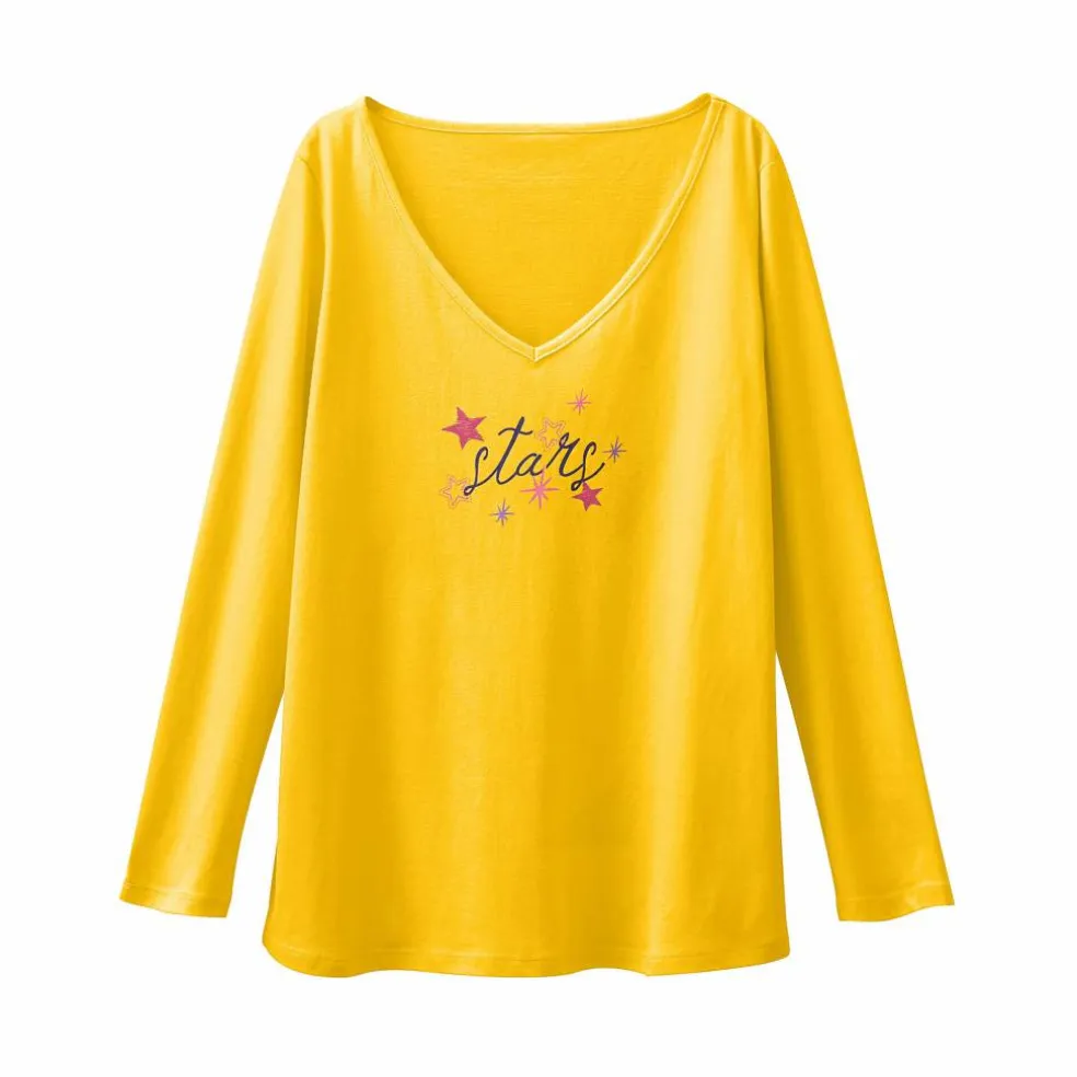 T-shirt de pyjama manches longues imprimé Estrella