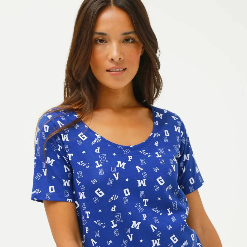 T-shirt imprimé "lettres"