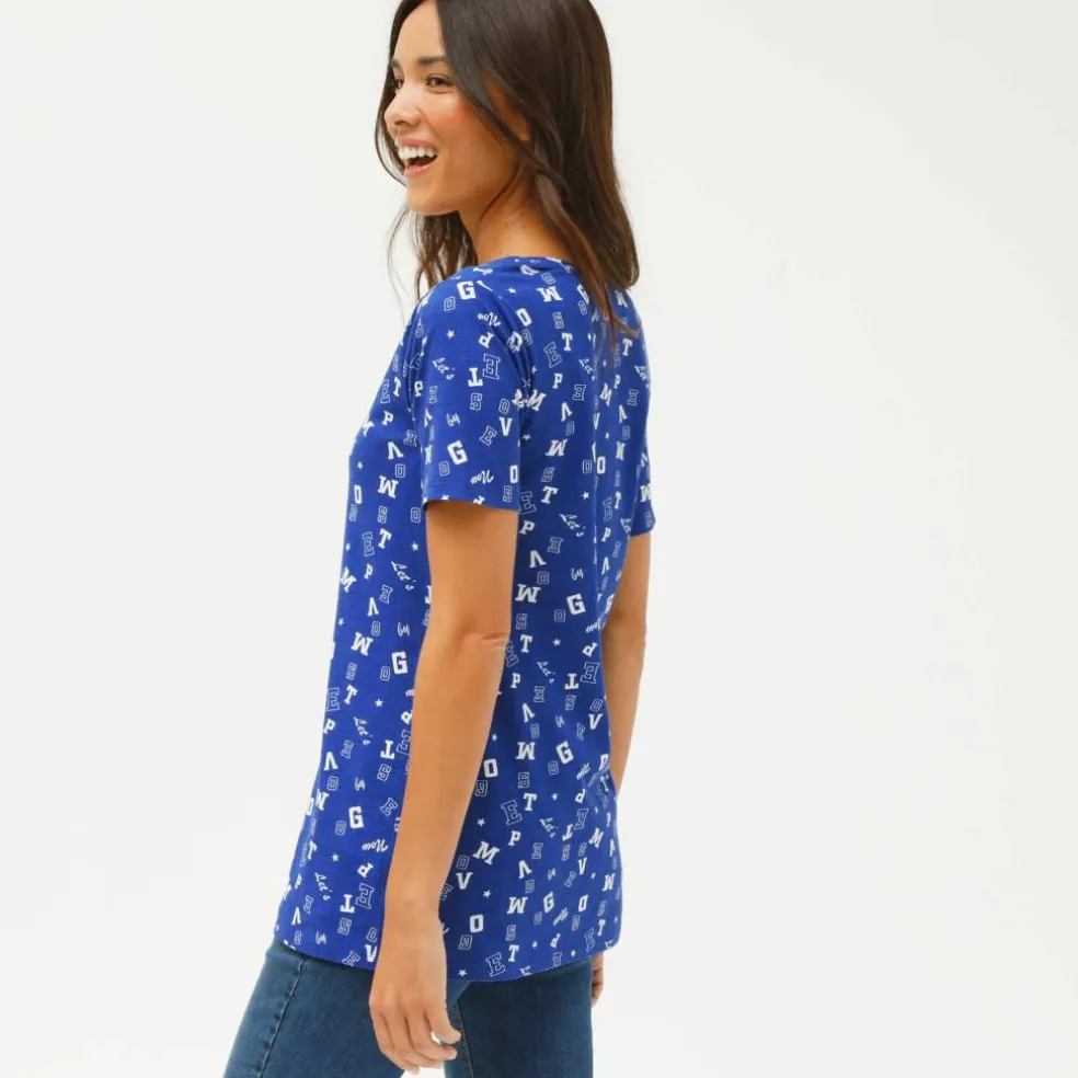 T-shirt imprimé "lettres"