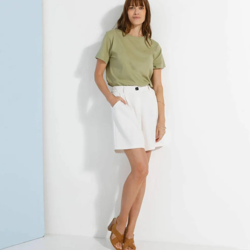 T-shirt "loose" en coton, uni