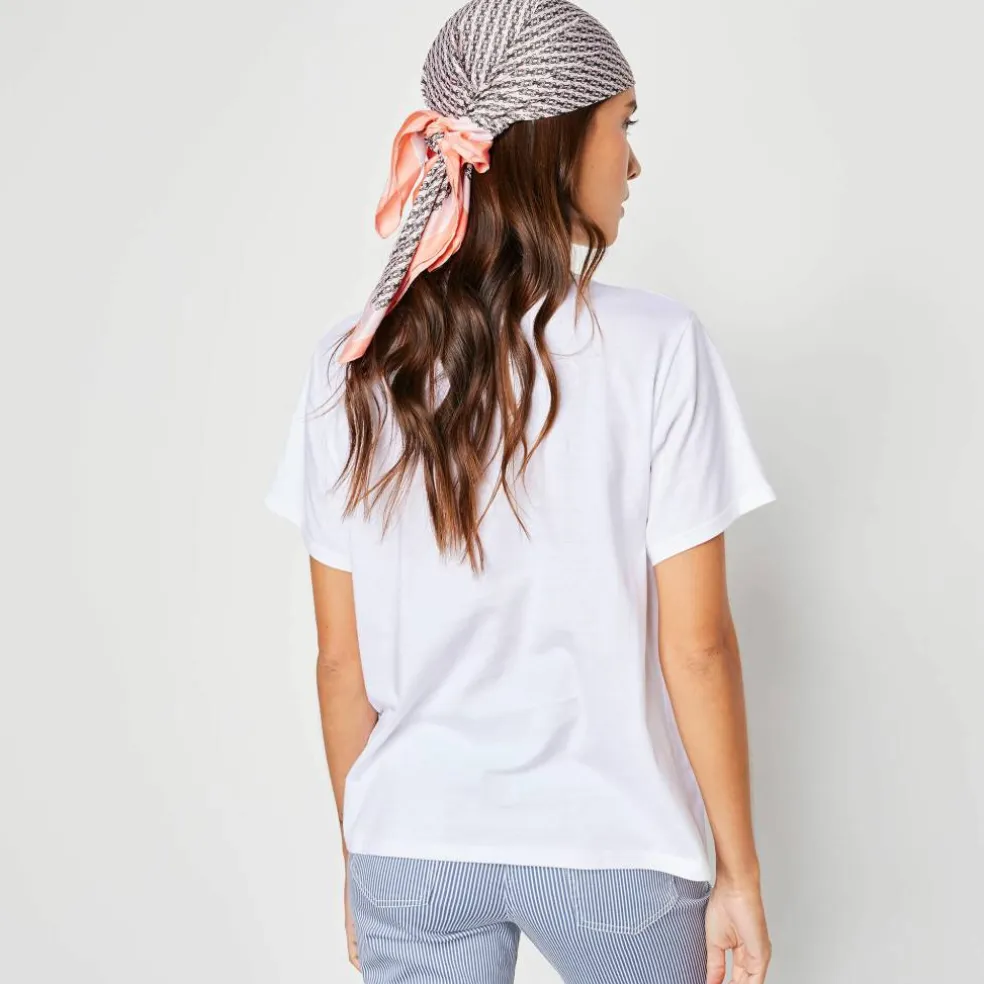 T-shirt "loose" en coton, uni