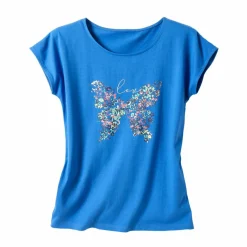 T-shirt manches courtes, imprimé placé