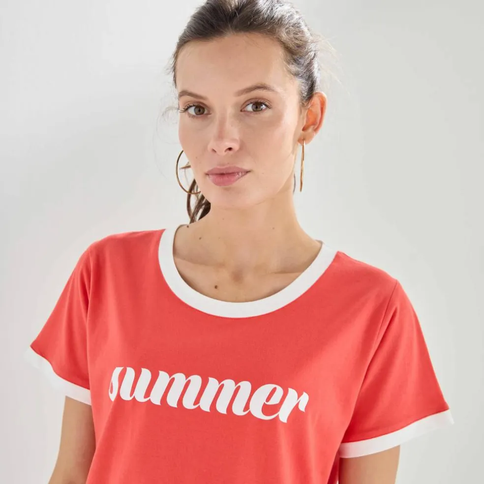 T-shirt manches courtes imprimé "Summer"