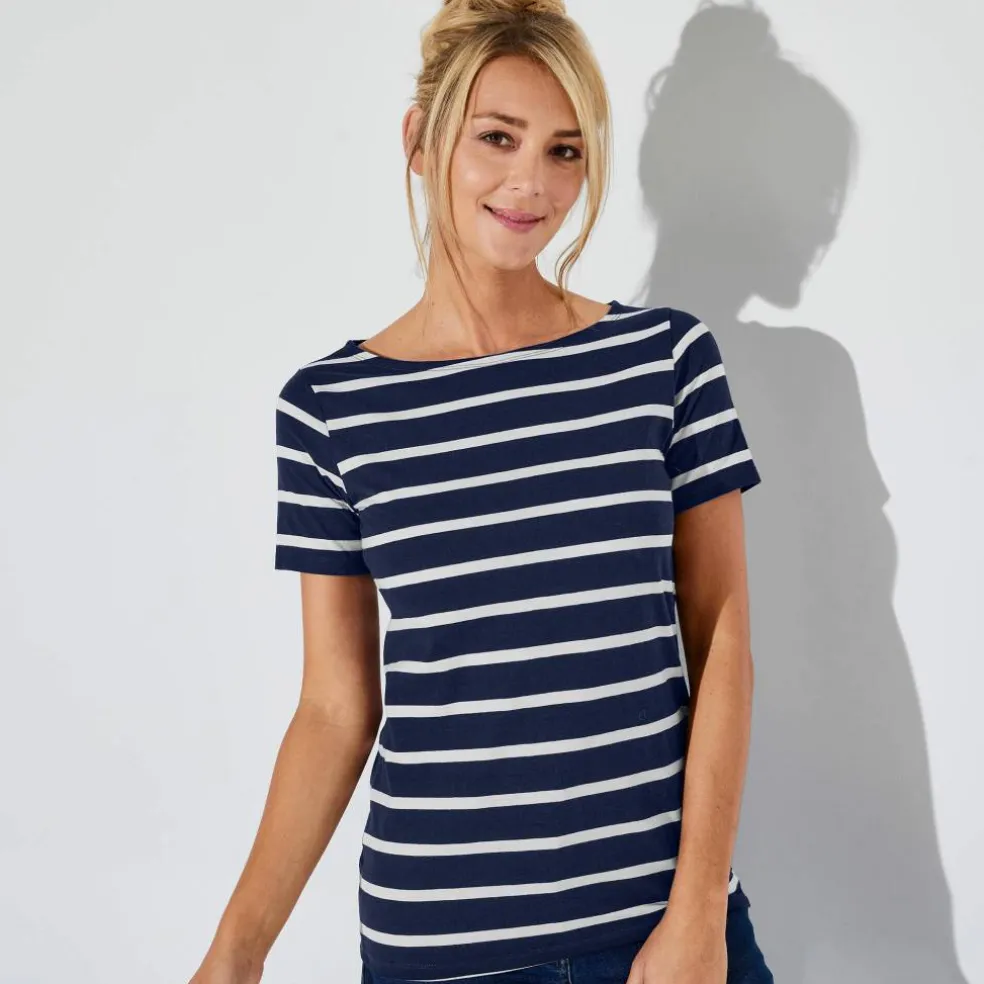 T-shirt marinière manches courtes