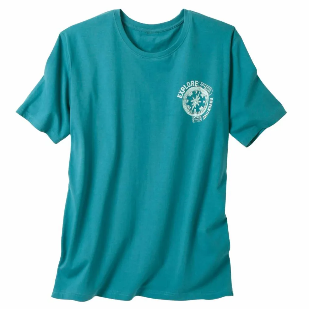 T-shirt pyjama motif poitrine manches courtes