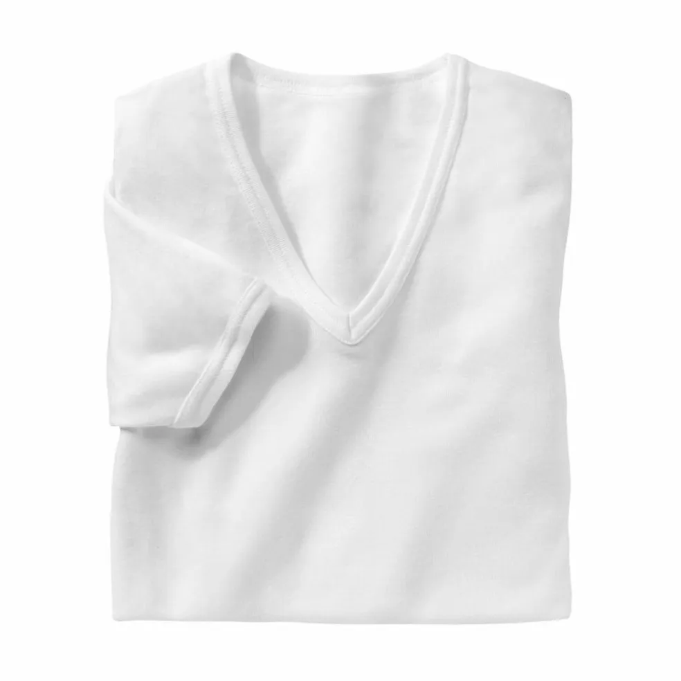 T-shirt sous-vêtement homme col V - lot de 3