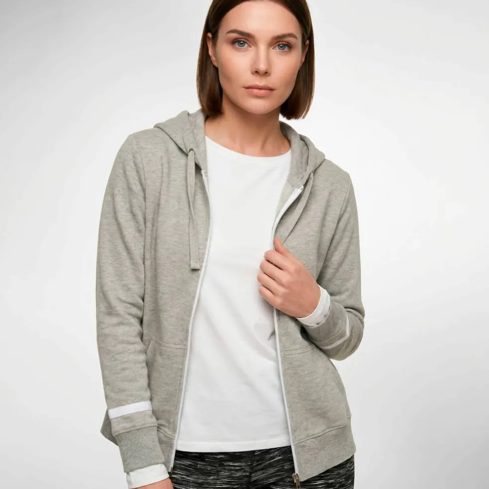 Veste bicolore zippée molleton gratté