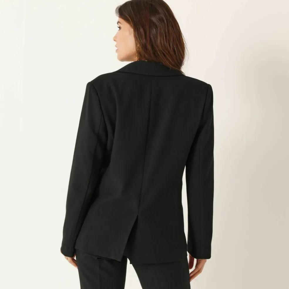 Veste blazer fluide, manches longues