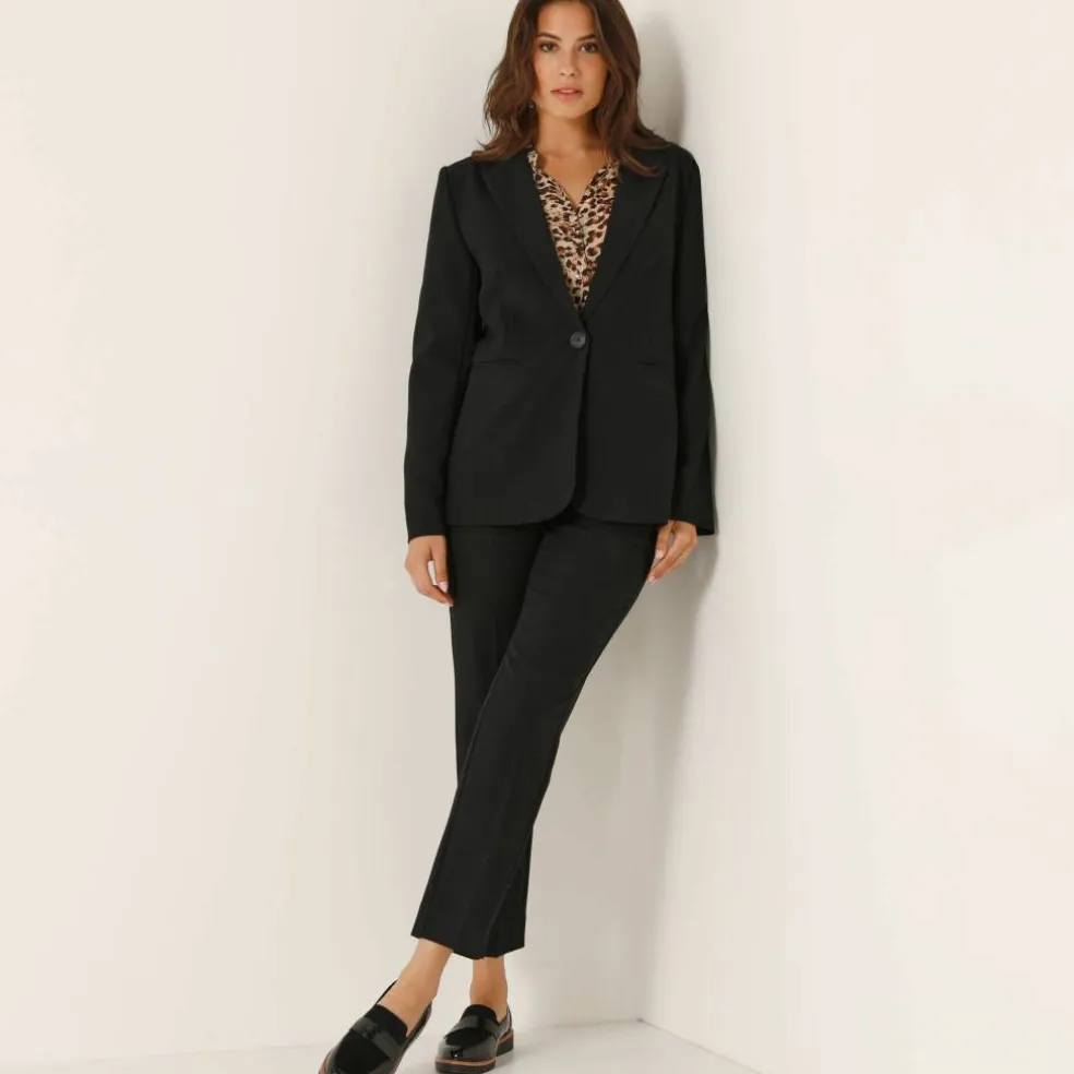 Veste blazer fluide, manches longues