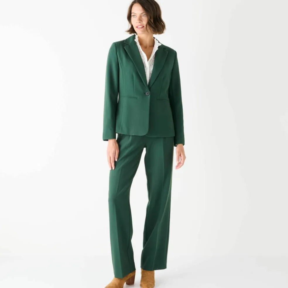 Veste blazer fluide, manches longues