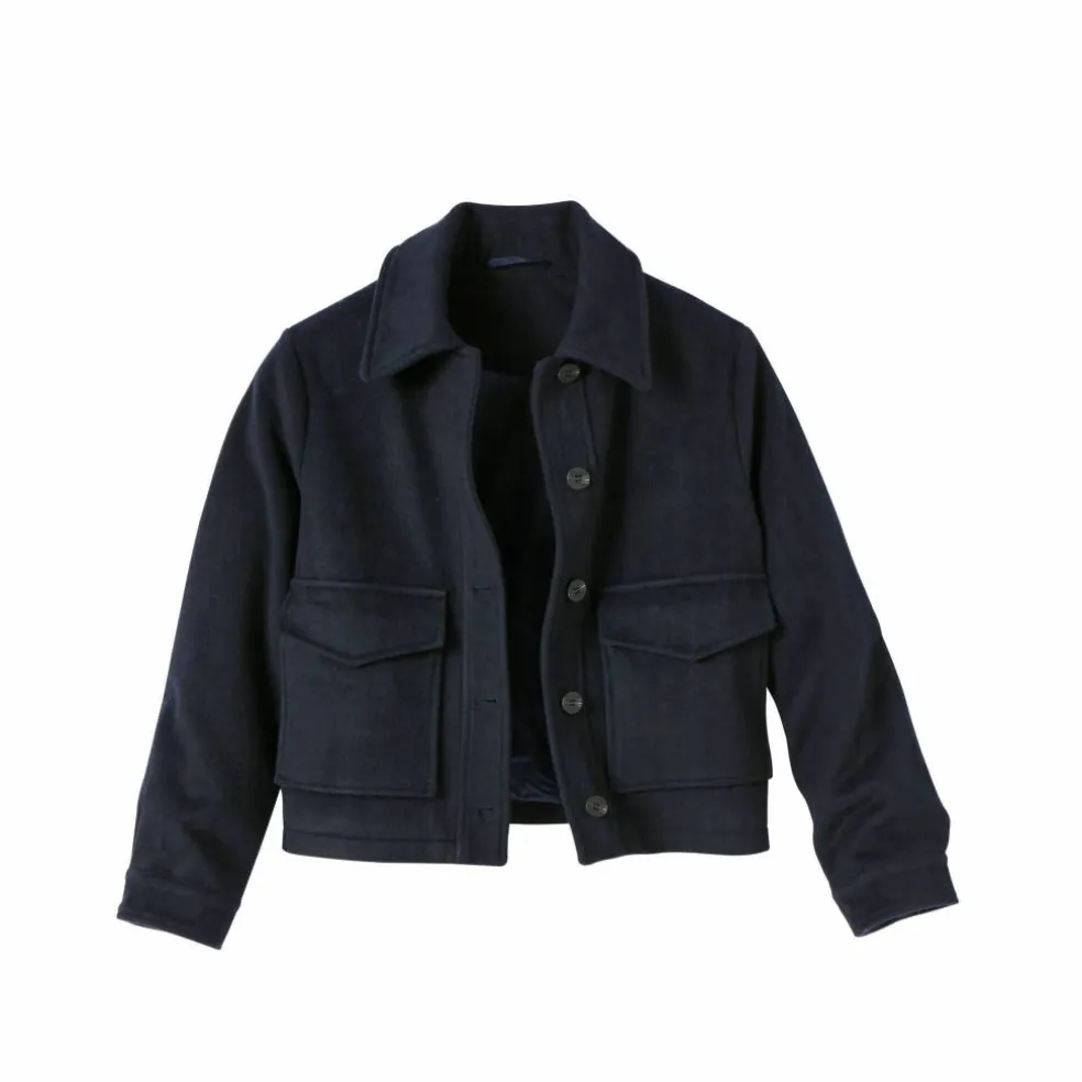 Veste courte en drap de laine