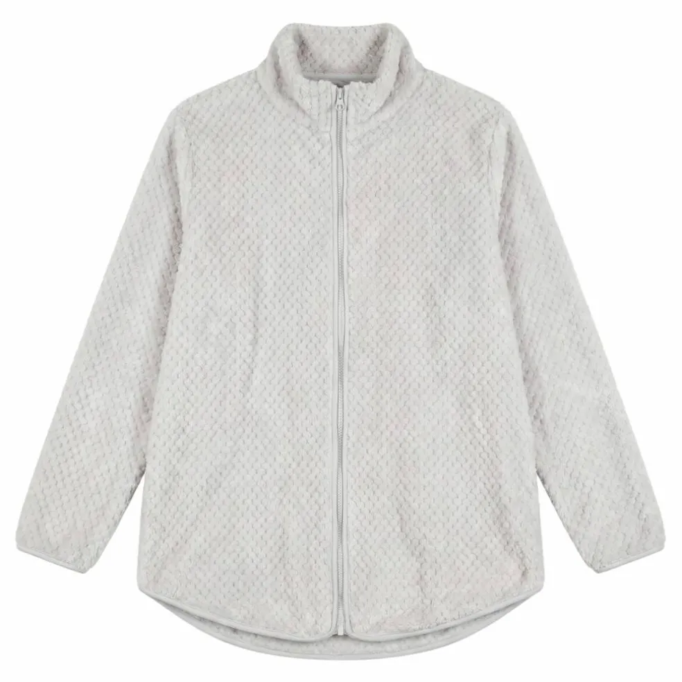 Veste d'intérieur maille polaire zippée